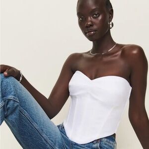 Reformation - NWT - Size 0 - Pacie Linen Top White
